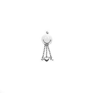 RAF SIMONS SMILEY - Rs In Smiley Necklace Pendant - SS22 - Silver